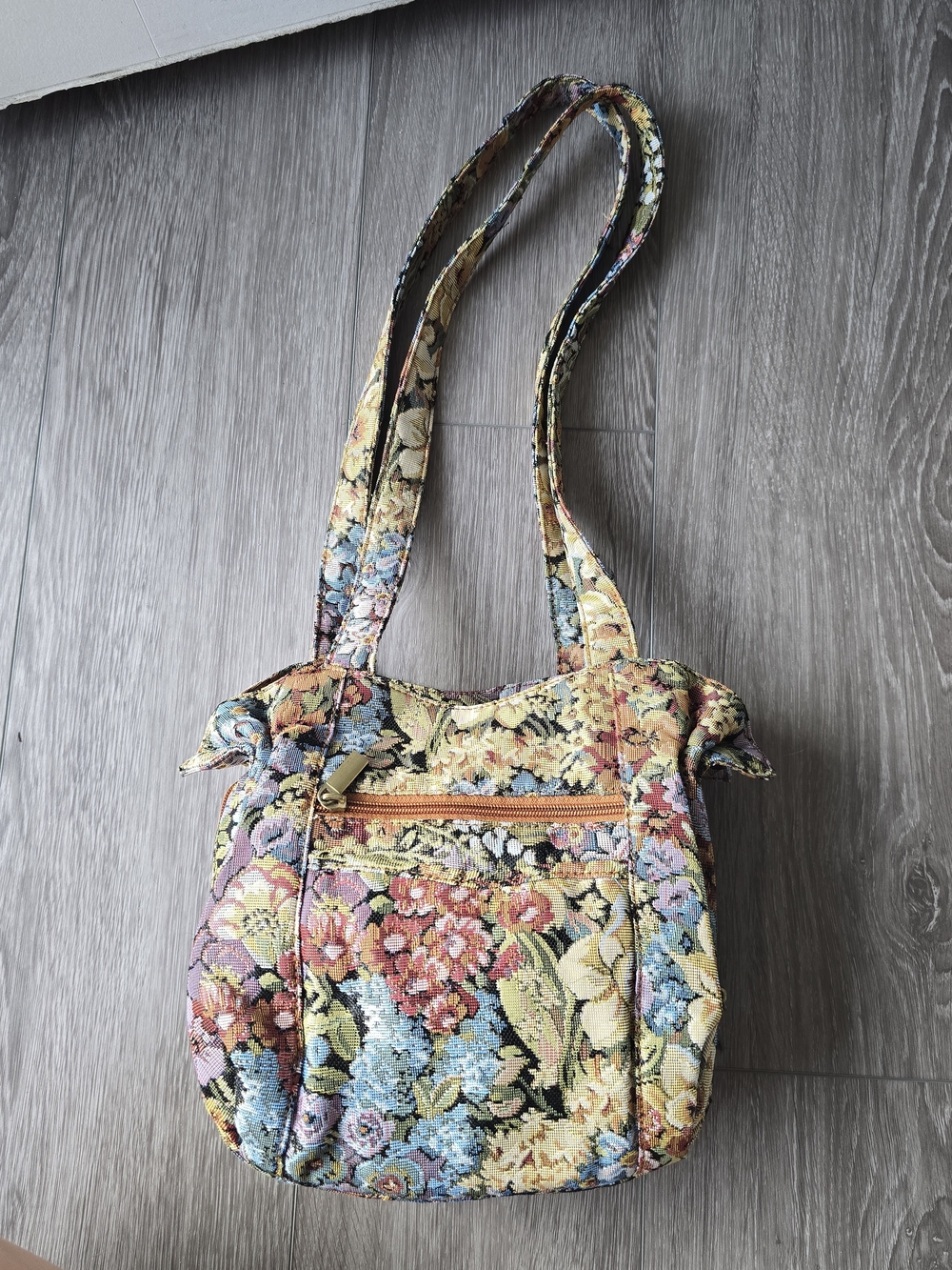 Magnifique Floral Tapestry Shoulder Bag Boho Cottagecore Carpet Bag Purse India
